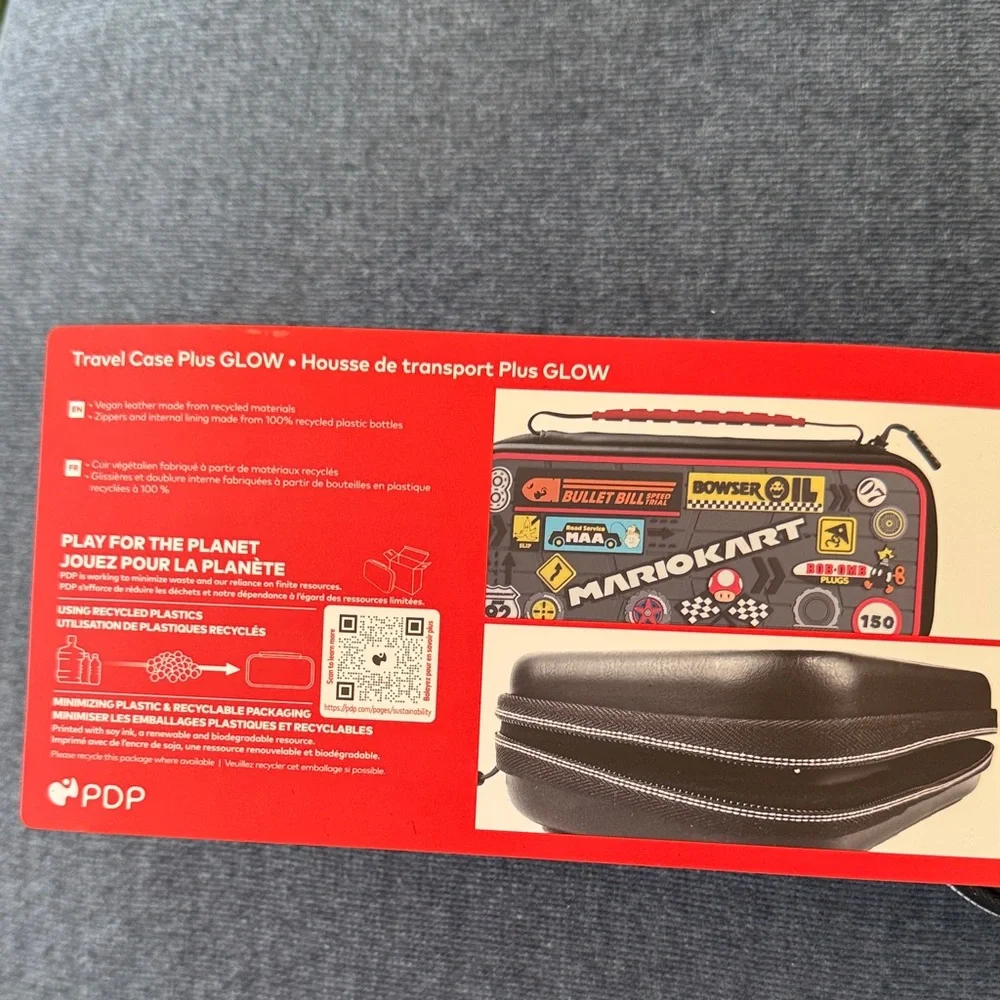 PDP Mario Kart Nintendo Switch Case - Black and Red